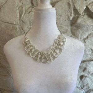 White Beaded Necklace